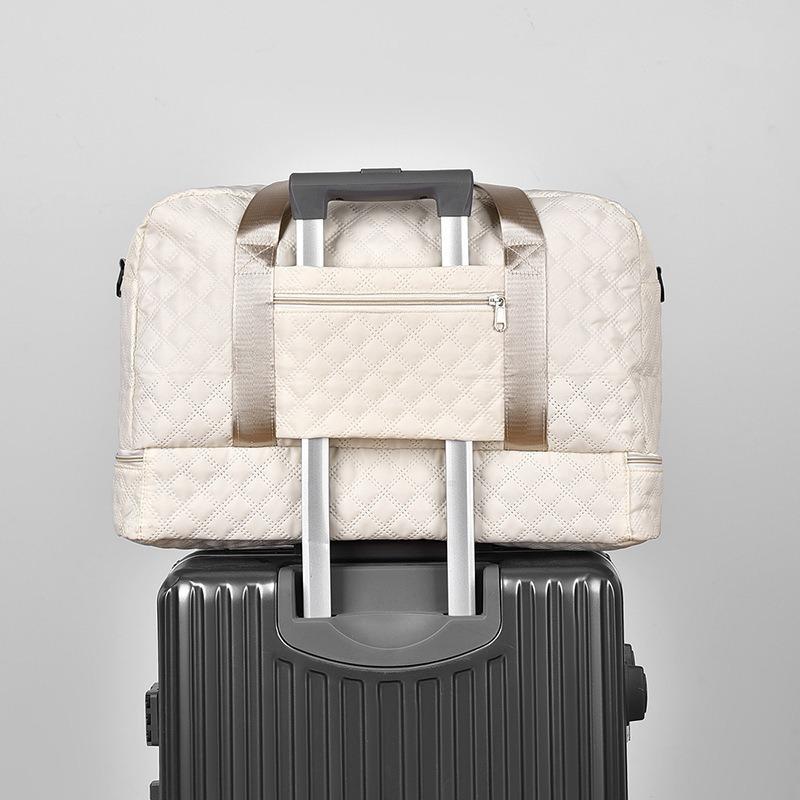 VoyageQuilt – Water-Resistant Travel Duffel Bag