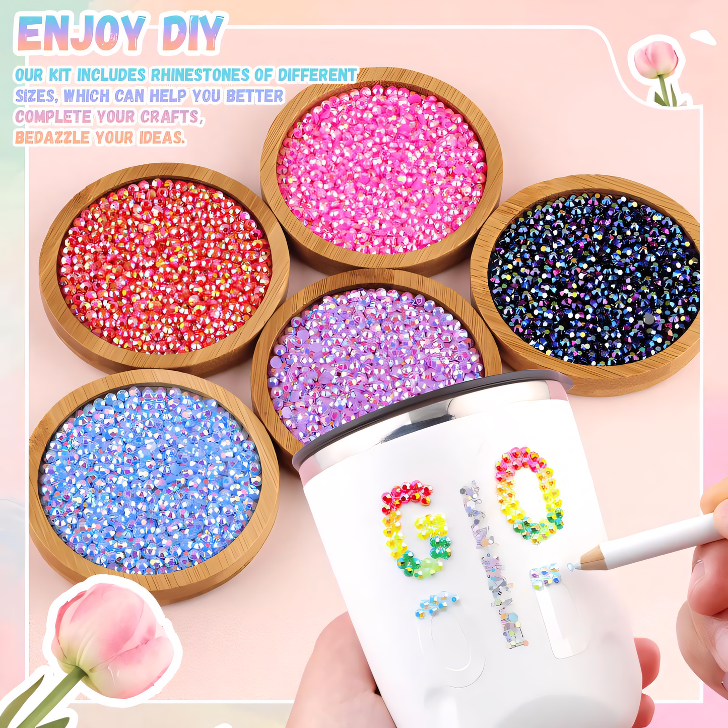 Rhinestone Bedazzling DIY Kit — 40 Colors