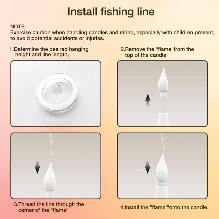 Floating Flameless Candles with Magic Wand Remote