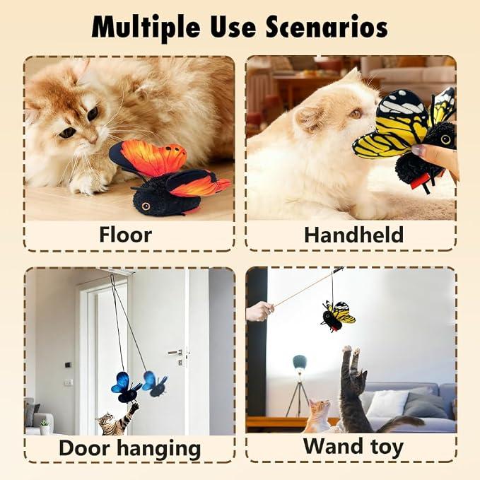 FlutterBuzz – Interactive Flying Cat Toy (2Pack)