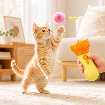PomPounce – Cat Teaser Toy (3Pack)