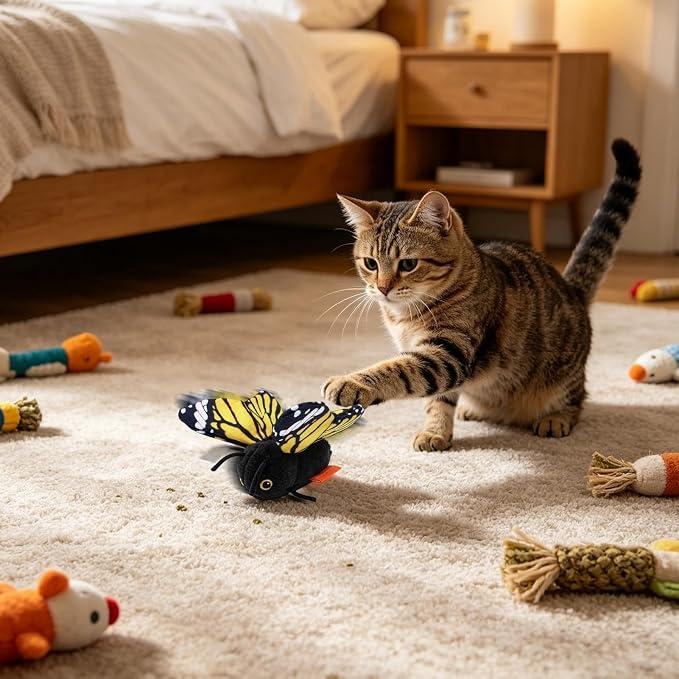 FlutterBuzz – Interactive Flying Cat Toy (2Pack)