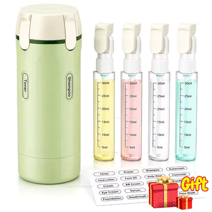 4-in-1 Refillable Travel Bottle