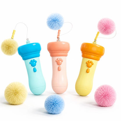 PomPounce – Cat Teaser Toy (3Pack)