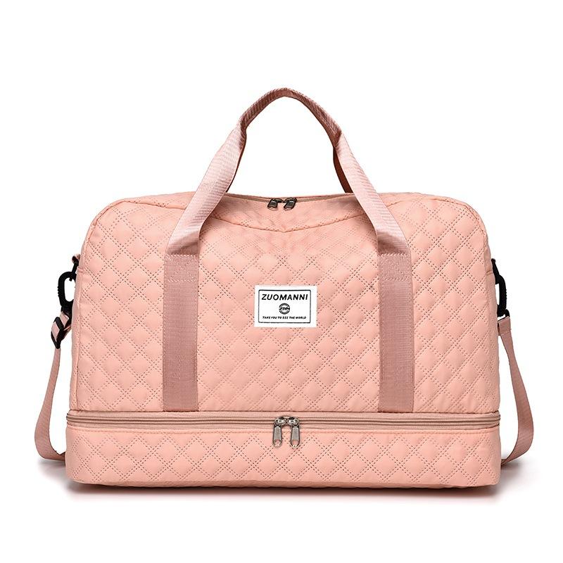 VoyageQuilt – Water-Resistant Travel Duffel Bag