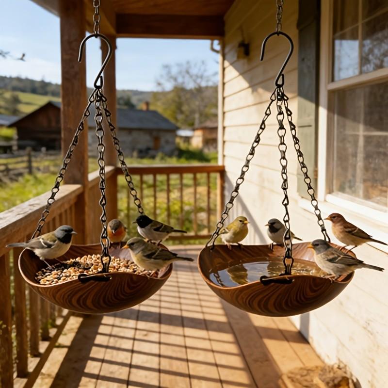 PerchBowl – Hanging Bird Feeder & Bath