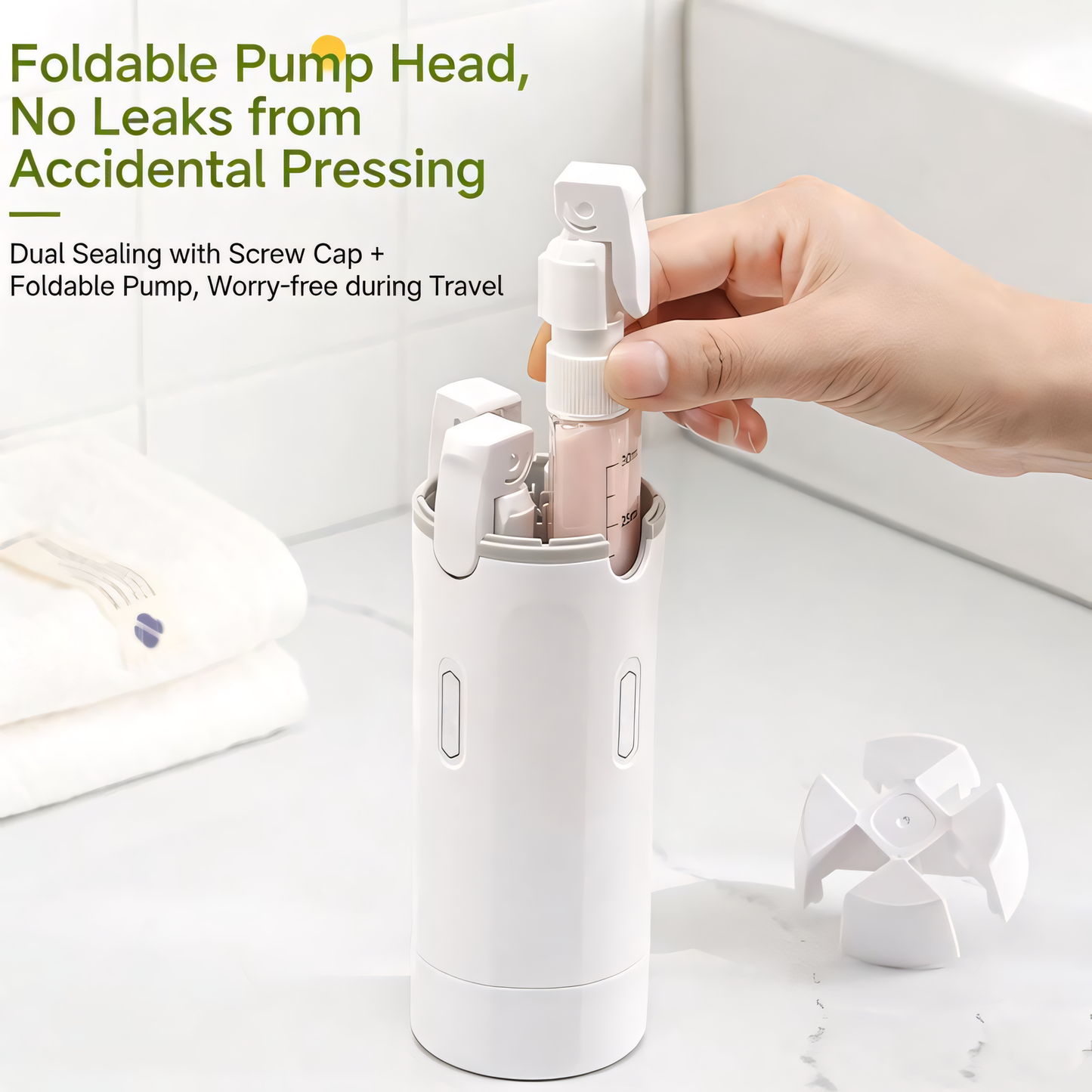4-in-1 Refillable Travel Bottle