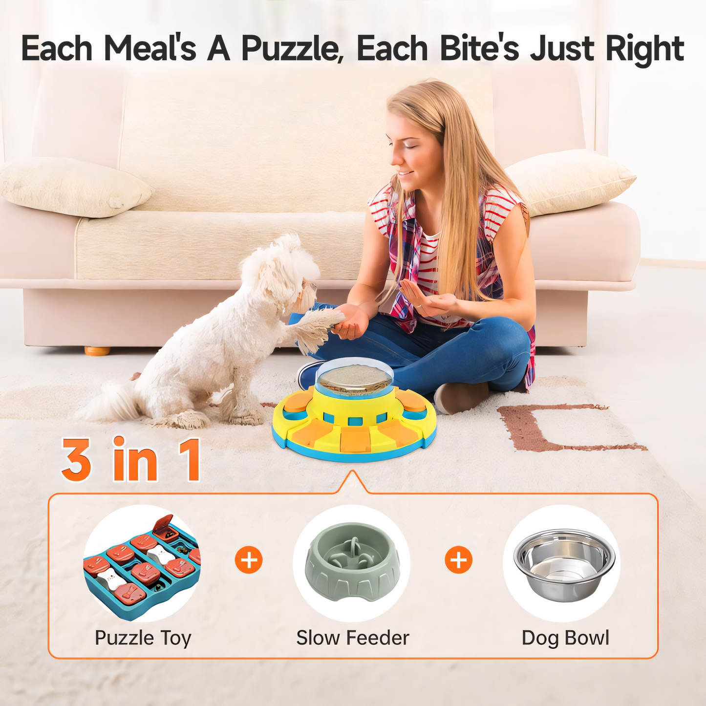 PawZzle - 3-in-1 Slow Feeder