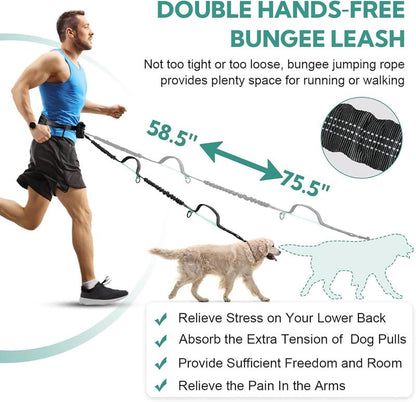 PawPilot™ - Dual Hands-Free Dog Leash