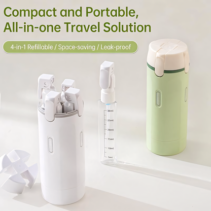 4-in-1 Refillable Travel Bottle