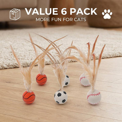 6Pack Hunt & Bounce Sports Balls