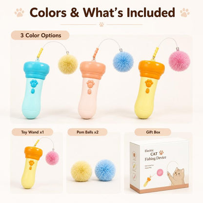 PomPounce – Cat Teaser Toy (3Pack)