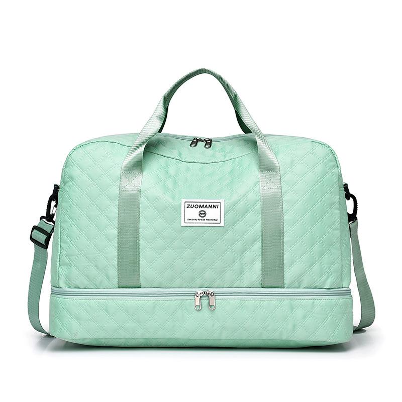 VoyageQuilt – Water-Resistant Travel Duffel Bag