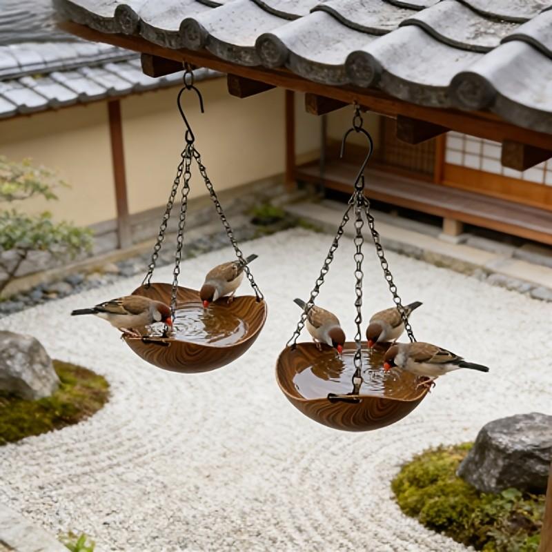 PerchBowl – Hanging Bird Feeder & Bath
