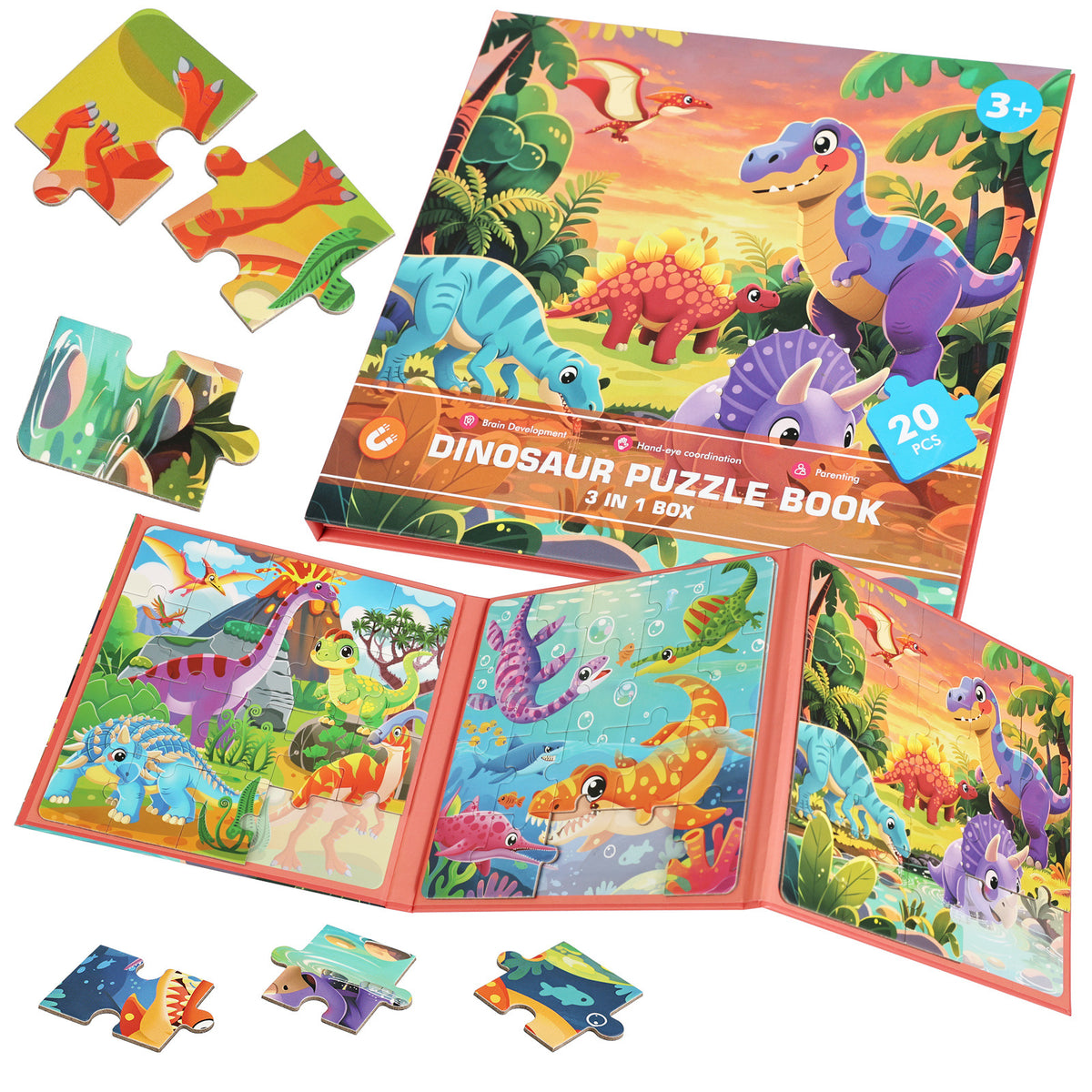 3 in 1 Magnetic Puzzle Book