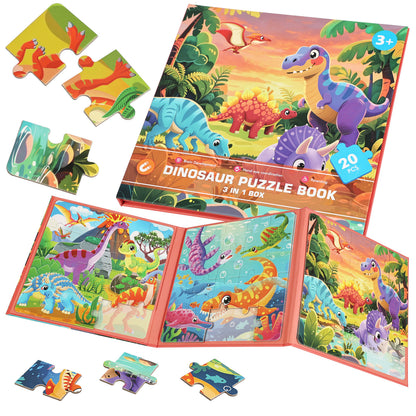 3 in 1 Magnetic Puzzle Book