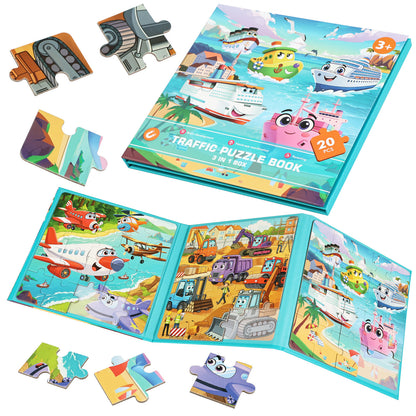 3 in 1 Magnetic Puzzle Book
