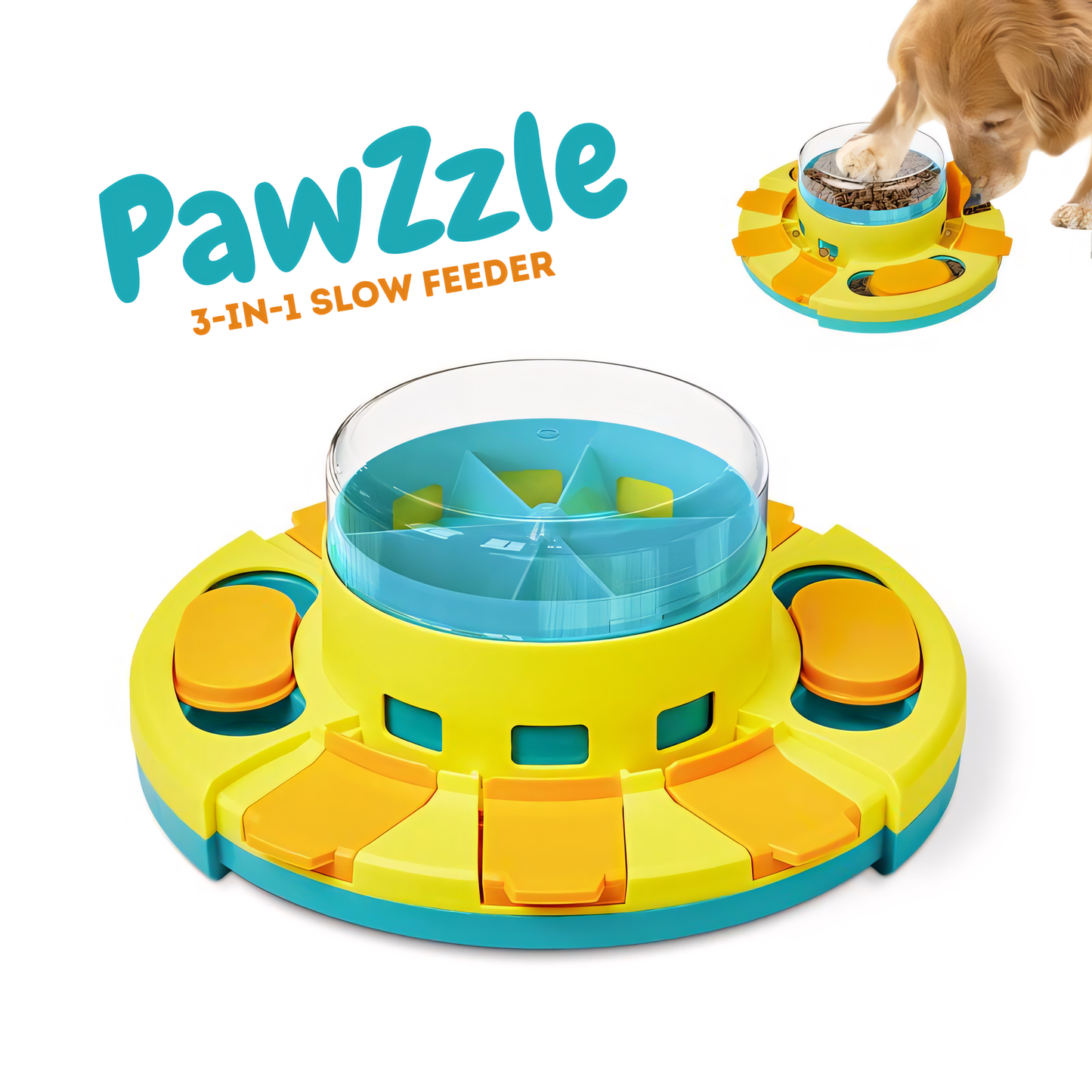 PawZzle - 3-in-1 Slow Feeder
