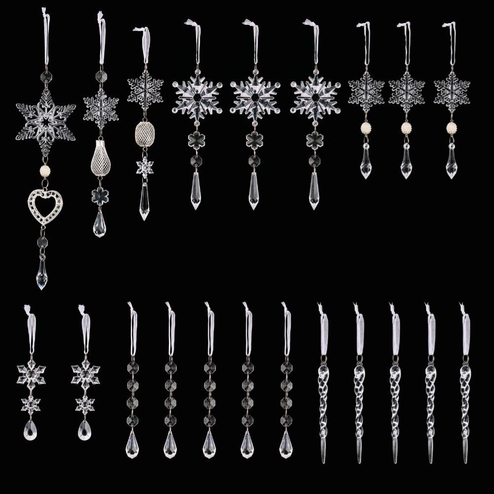 21pc Icy Ornament Set