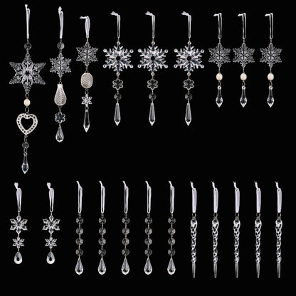 21pc Icy Ornament Set