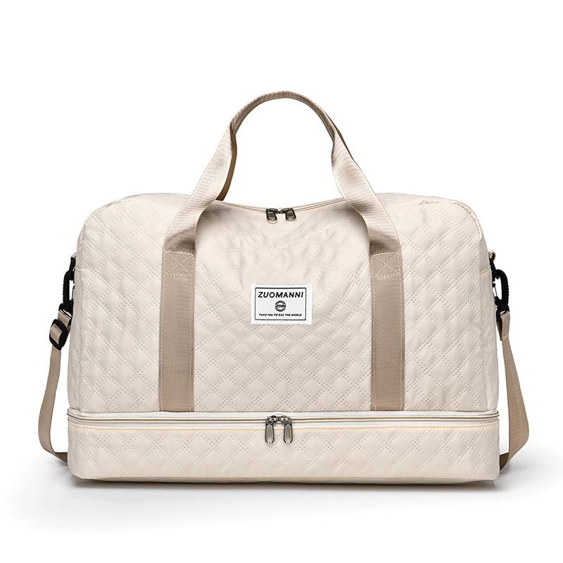 VoyageQuilt – Water-Resistant Travel Duffel Bag