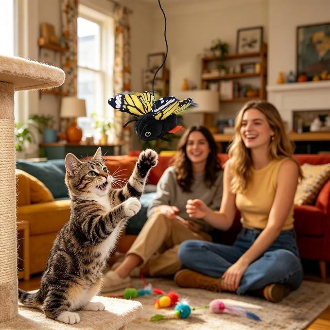 FlutterBuzz – Interactive Flying Cat Toy (2Pack)