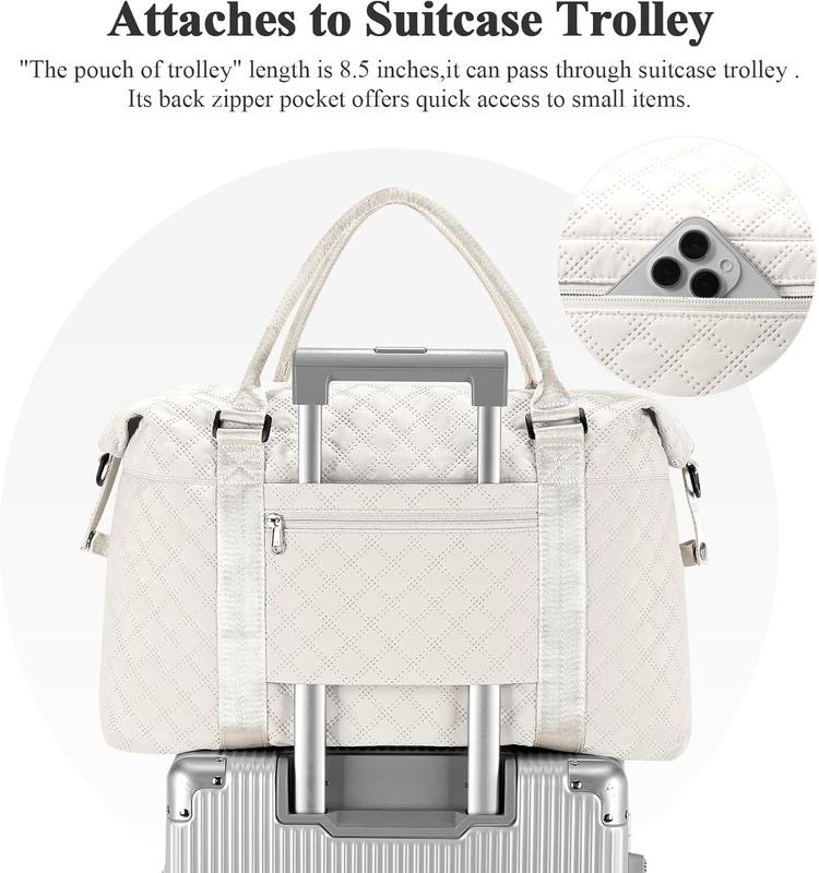 VoyageQuilt – Water-Resistant Travel Duffel Bag