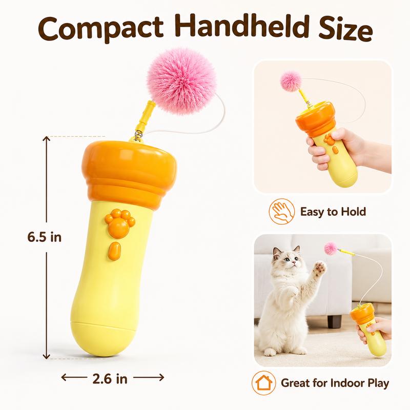 PomPounce – Cat Teaser Toy (3Pack)