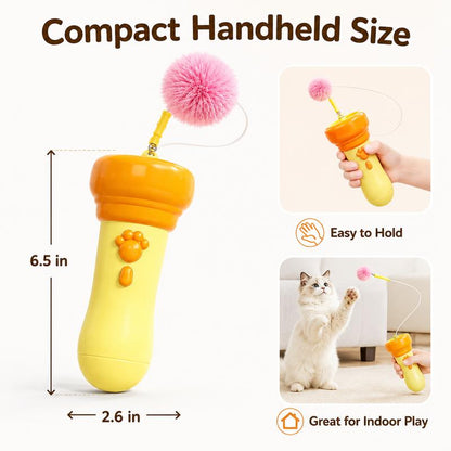 PomPounce – Cat Teaser Toy (3Pack)
