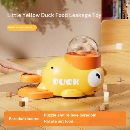 QuackTreat – Press & Rotate Pet Puzzle Feeder