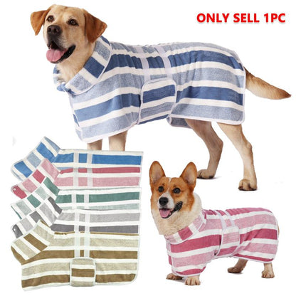 Quick-Dry Dog Bathrobe