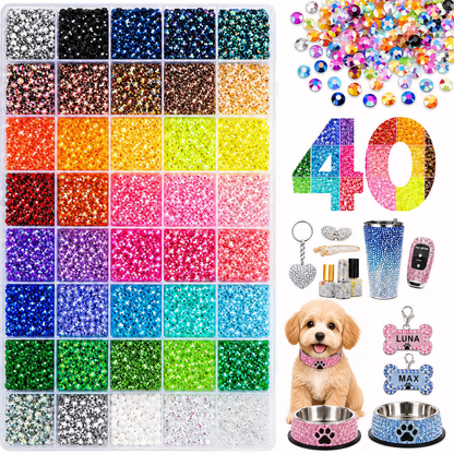 Rhinestone Bedazzling DIY Kit — 40 Colors