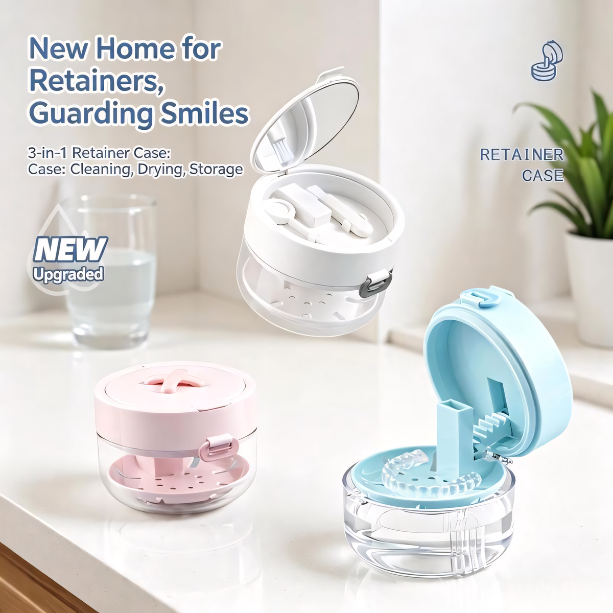 3-in-1 Retainer Cleaning Case