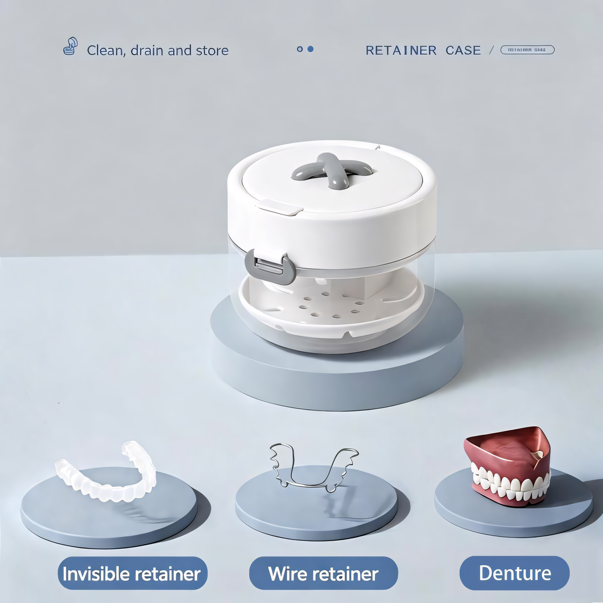 3-in-1 Retainer Cleaning Case