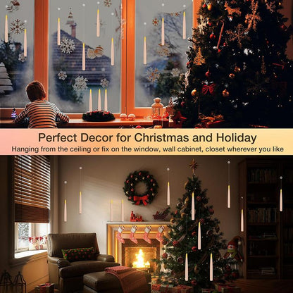 Floating Flameless Candles with Magic Wand Remote