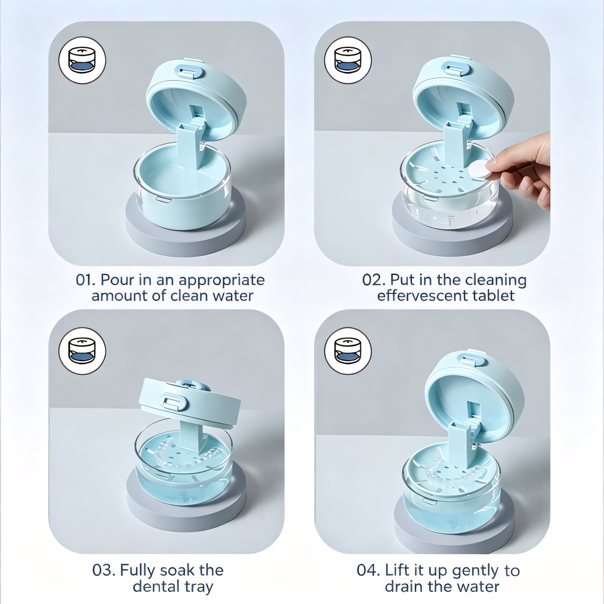 3-in-1 Retainer Cleaning Case