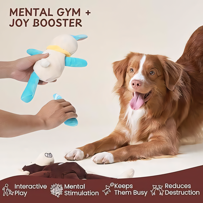 2 Pack Pull Apart Dog Toy
