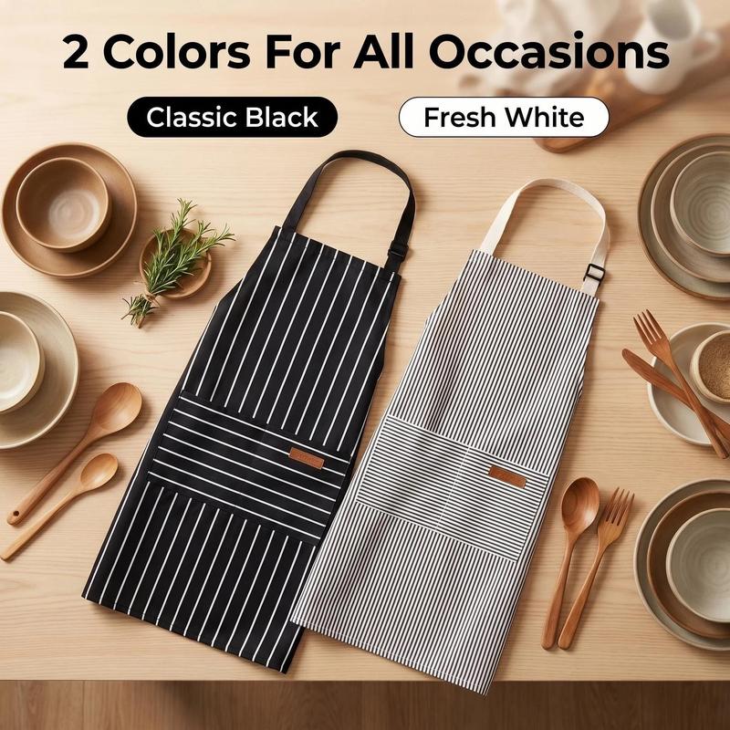 Adjustable Kitchen Apron — 2 Pack