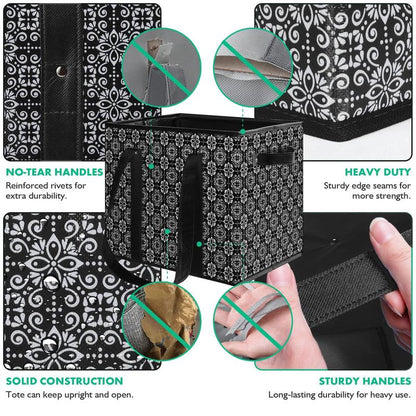 Collapsible Reusable Grocery Bags — Set of 3