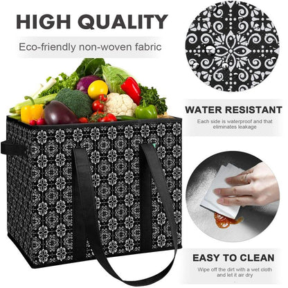 Collapsible Reusable Grocery Bags — Set of 3
