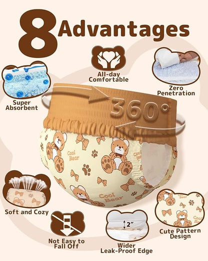 Disposable Female Dog Diapers - 10 Pack