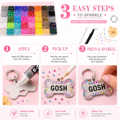 Rhinestone Bedazzling DIY Kit — 40 Colors