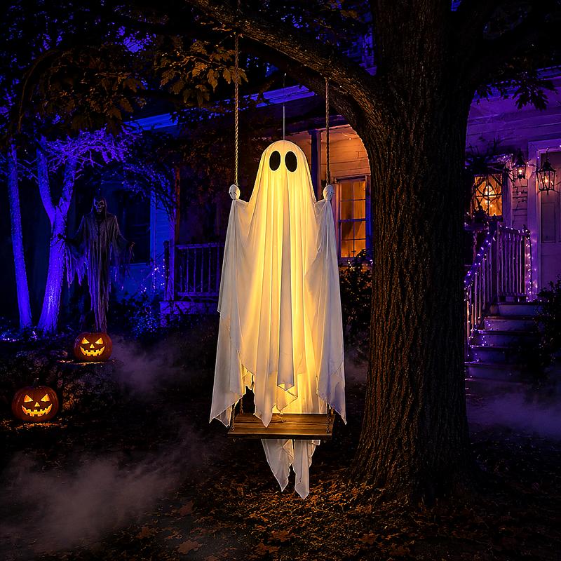 5FT Halloween Swing Ghost