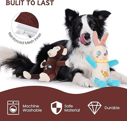 2 Pack Pull Apart Dog Toy