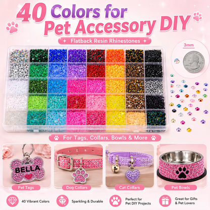 Rhinestone Bedazzling DIY Kit — 40 Colors