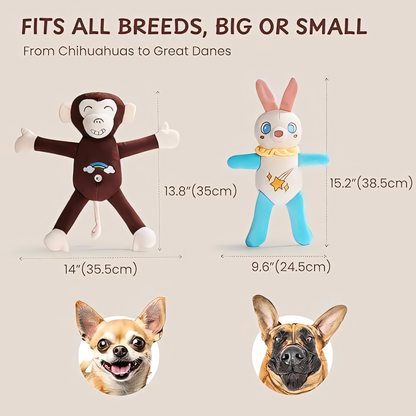 2 Pack Pull Apart Dog Toy