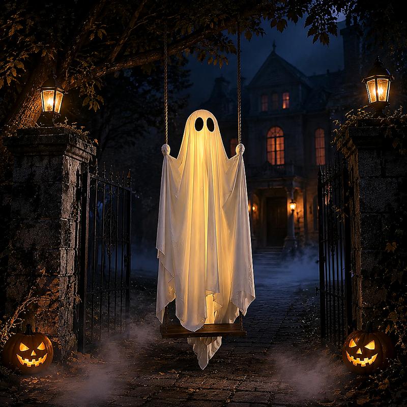 5FT Halloween Swing Ghost