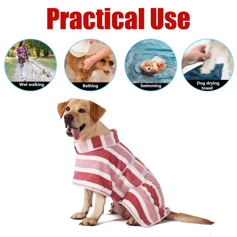 Quick-Dry Dog Bathrobe