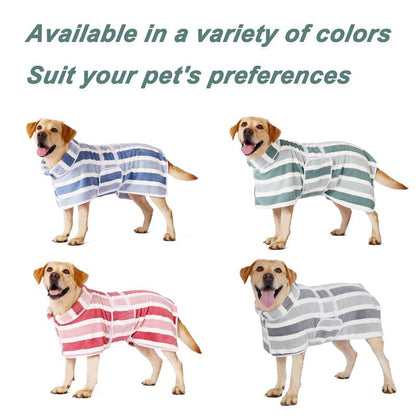 Quick-Dry Dog Bathrobe