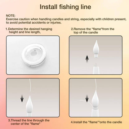 Floating Flameless Candles with Magic Wand Remote